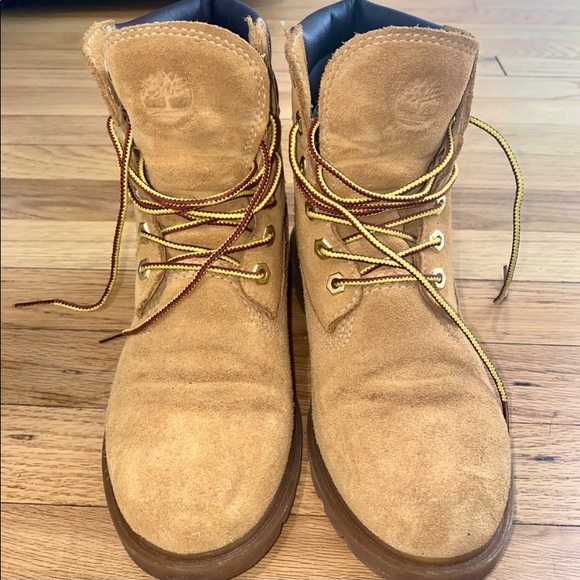 Timberland Jayne 6" Ortholite Waterproof Ankle Suede Beige Boot Sz 6 - Picture 10 of 11